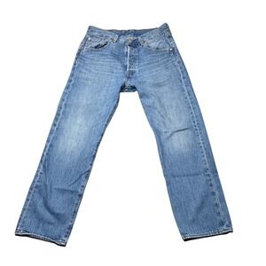Levi's 501 '93 Jeans Mens W32 L28 Blue 100% Cotton Straight Leg Button Fly